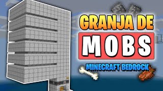 GRANJA DE MOBS para Minecraft Bedrock 120 y 121 [upl. by Hsitirb184]