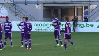 U21 RSC Anderlecht  Zulte Waregem Lineup with Trezeguet [upl. by Mohun]