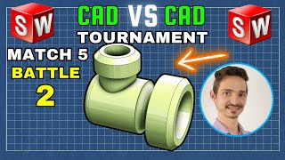 3D CAD esports  TOURNAMENT HIGHLIGHT  Match 5  RicardoJean vs Kcustoms  SOLIDWORKS vs SOLIDWORKS [upl. by Tilford190]