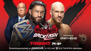 FULL MATCH — Roman Reigns vs Cesaro  Universal Championship  WWE WRESTLEMANIA BACKCLASH 2021 [upl. by Klemperer]