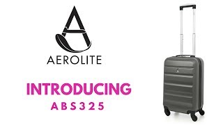 Best Cabin Luggage Case Ever AEROLITE  ABS325 CHARCOAL [upl. by Derron993]