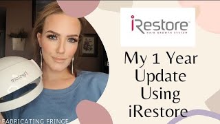 iRestore  My 1 year update lowlevel laser hair therapy LLLT VSG hair loss [upl. by Odlanor]