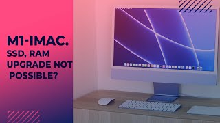 m1 imac 24” ssdram upgrade not possible m1 imac 24” teardown [upl. by Esirrehc]