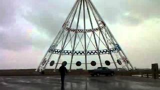 Shotgunning Beer at the Worlds Biggest Teepee in Medicine Hat [upl. by Nakada]