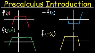 Precalculus Introduction Basic Overview Graphing Parent Functions Transformations Domain amp Range [upl. by Evin]