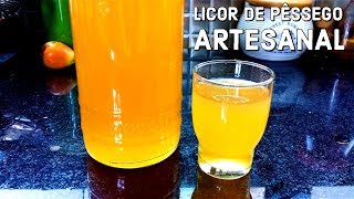 COMO FAZER LICOR DE PÊSSEGO CASEIRO  CONHECIMENTOS AVANÇADOS [upl. by Flor646]