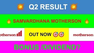 samvardhana motherson share latestnews todayQ2 RESULTSmarket resultsmotherson share latestnews [upl. by Mandi893]