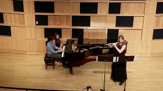 Sonata No 2 for Flute and Piano by Samuel Zyman Movement 1 [upl. by Airetal]