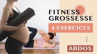 4 MEILLEURS EXERCICES ABDOMINAUX PENDANT LA GROSSESSE [upl. by Pammi351]