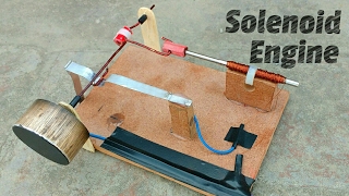 How to make Solenoid Engine  Electric Motor [upl. by Berner]