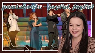 Pentatonix  Joyful Joyful Live  The Evergreen Experience Reaction  Carmen Reacts [upl. by Gnoht]