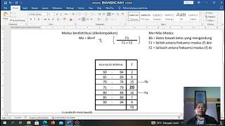 STATISTIK  UJI TENDENSI SENTRAL  MODUS [upl. by Raney]