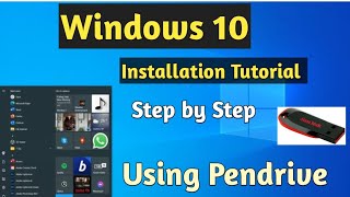 How to install windows 10 from bootable pendrive  bootable drive se windows kaise dale  Windows 10 [upl. by Reiniar]