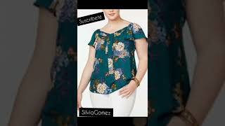 BLUSAS BONITAS 2021BLUSAS PARA GORDITAS 2021BLUSAS EN MODA Y TENDENCIA 2021 [upl. by Meldon]