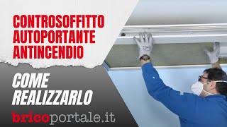 Controsoffitto autoportante antincendio con lastre Knauf Fireboard [upl. by Aekal]