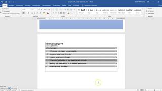 MS Word automatische inhoudsopgave [upl. by Ecyac565]