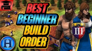 The BEST Beginner Build Order In AoE2 Fast Castle Boom [upl. by Behlke82]