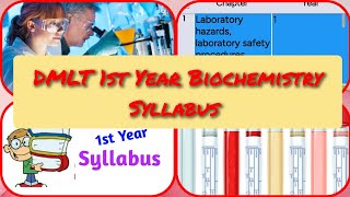 DMLT 1st Year Biochemistry Syllabus DMLT Online Classes [upl. by Ardnwahs]