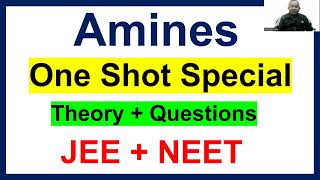 Amines in One Shot  Amine Class 12  jee mains 2024  neet 2024  amines one shot class 12 [upl. by Resay]