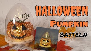 Halloween Pumpkin basteln 🎃 mit dem Bastelset von Die Drahtwerkstatt  Schritt für Schritt Anleitung [upl. by Ahsam]