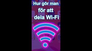 SW Hur man delar wifi lösenord på iPhone Shorts [upl. by Aved740]