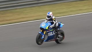 MotoGP 2014 Japan  SUZUKI GSXRR Demo run [upl. by Aicirtam]