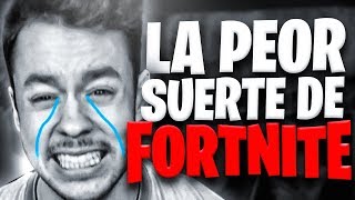 EL JUGADOR CON PEOR SUERTE DE FORTNITE TheGrefg [upl. by Ahsilyt877]