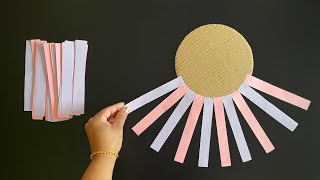 Beautiful and Easy Wall Hanging  Paper craft For Home Decoration  Paper Flower Wall Hanging  DIY [upl. by Teeniv74]