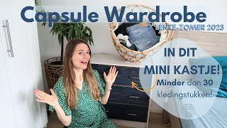 MINDER DAN 30 KLEDINGSTUKKEN  CAPSULE WARDROBE LENTEZOMER  MINIMALISME [upl. by Irrac]