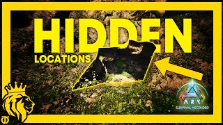 TOP 10 HIDDEN Locations on The Island  ARK Survival Ascended [upl. by Aicetal]