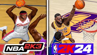 Poster Dunk With LeBron In Every NBA 2K [upl. by Imekawulo231]