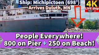 ⚓️People Everywhere Ship Michipicoten arrives in Duluth MN [upl. by Prosser]