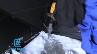 Anchoring down your Clam Hub Shelter [upl. by Skier]