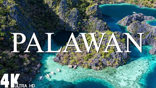 12 HOURS DRONE FILM quot PALAWAN in 4K quot  Relaxation Film 4K  beautiful places in the world 4k [upl. by Tsui]