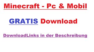 Minecraft  PC amp Android Version  KOSTENLOS DOWNLOADEN  Gratis  Crack [upl. by Zorine898]