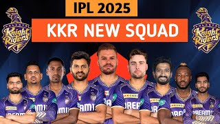 IPL2025  Kkr New Squad 2025 Kolkata Knights riders Full Squad 2025  kkr 2025 new squad [upl. by Innes]