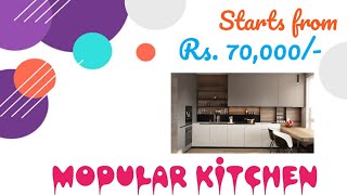 Modular Kitchen  Designs  Ideas with Sais B2M Starts from Rs70000 [upl. by Joannes]