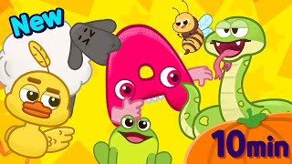 New animal songs for kindergarten with ZooZooSong alphabet monsters [upl. by Selimah518]