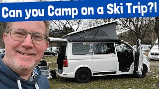 SKI TRIP CAMPING  The Alps by VW California Campervan Part 1 of our trip [upl. by Macur]