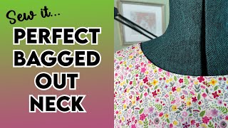 Sewing the perfect neck facing  easily [upl. by Haven977]