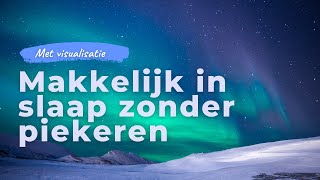 Makkelijk in slaap zonder piekeren  Geleide slaapmeditatie om gedachten en gevoelens los te laten [upl. by Gathard]