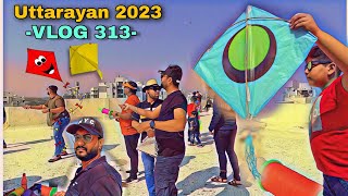 Uttarayan 2023  Kite festival Ahmedabad city Part 1 Vlog [upl. by Leora]