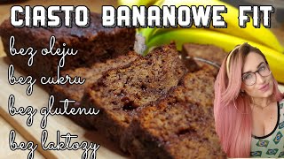 Zdrowe Ciasto Bananowe  Chlebek Bananowy  Bez Cukru Bez Glutenu Bez Laktozy Bez Oleju [upl. by Nick971]