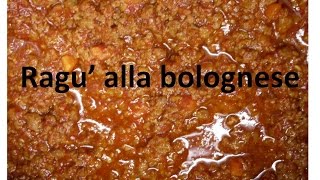 RICETTA  Ragù alla bolognese RECIPE  Bolognese sauce [upl. by Llerrehc323]