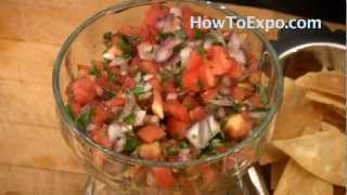 Recipe For Pico De Gallo Salsa Also Known As Mexicana Recipe Or Salsa Fresca [upl. by Romola657]