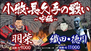 【合戦解説】小牧・長久手の戦い［中編］ 羽柴 vs 織田・徳川 〜 織田家当主 織田信雄が三家老を処刑した事に端を発した羽柴vs織田・徳川連合軍の８ヶ月に及ぶ戦は始まった 〜 [upl. by Nereil]