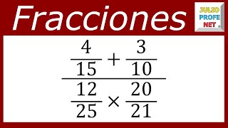 OPERACIONES COMBINADAS CON FRACCIONARIOS  Ejercicio 6 [upl. by Unam]