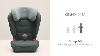 KIDFIX III M  How to fit accessoiresremove cover [upl. by Walley]