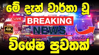 DERANA BREAKING NEWS  Special sad news received now ADA DERANA NEWS HIRU NEWS [upl. by Ellessig]