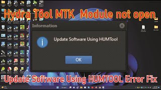 Hydra Tool MTK Module not open Error Fix [upl. by Eannyl]